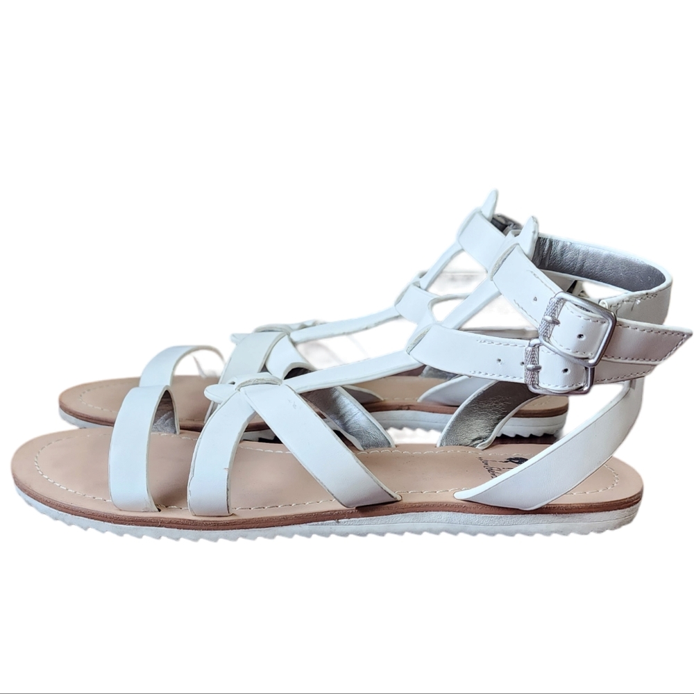 Circus by Sam Edelmen Selma White Strappy Gladiator Sandals